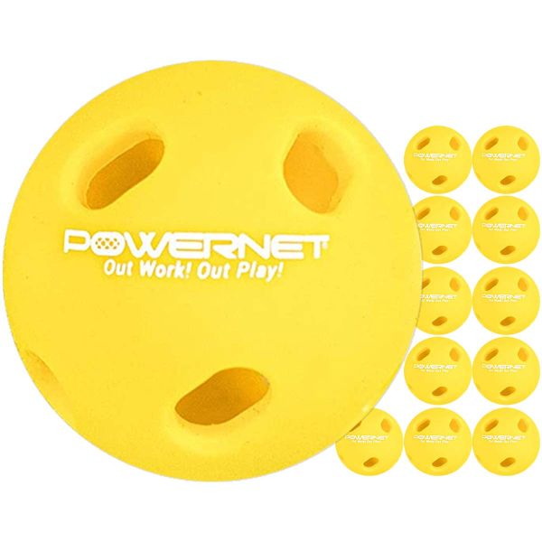 POWERNET Qwik-Flite Practice Golf Balls, 12pk