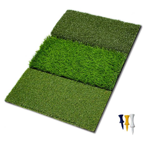 POWERNET 25” x 16” Tri-Turf Golf Hitting Mat