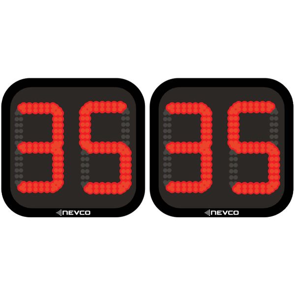 Nevco SSC-7 Shock Clocks w/ Wireless Receivers, Controller, & Carrying Case
