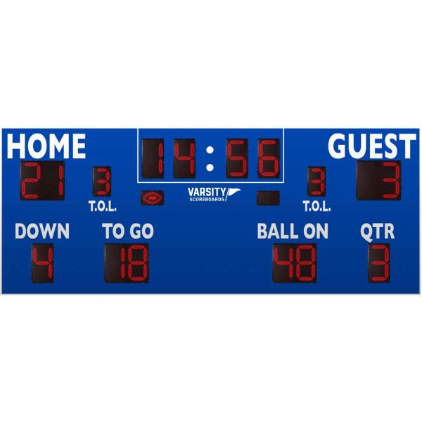 Varsity 20'x8' Football Scoreboard w/ Wireless Controller, 7420