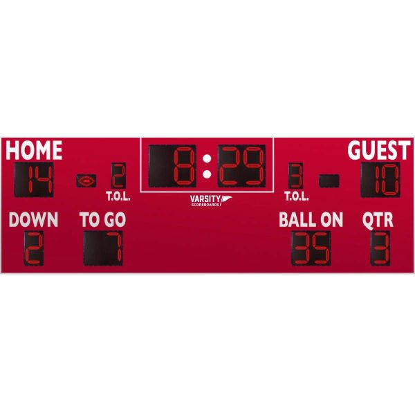 Varsity 24'x8' Football Scoreboard w/ Wireless Controller, 7424