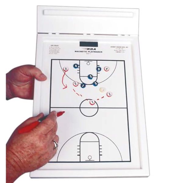 Dry Erase Marker Pen Portable Leather Magnetic Tactic Board Foldable Strategy Coaching Clipboard Sport Training Assistant Equipment FantasyDay Basketball Coaches Tactical Board with Magnetic Pieces 