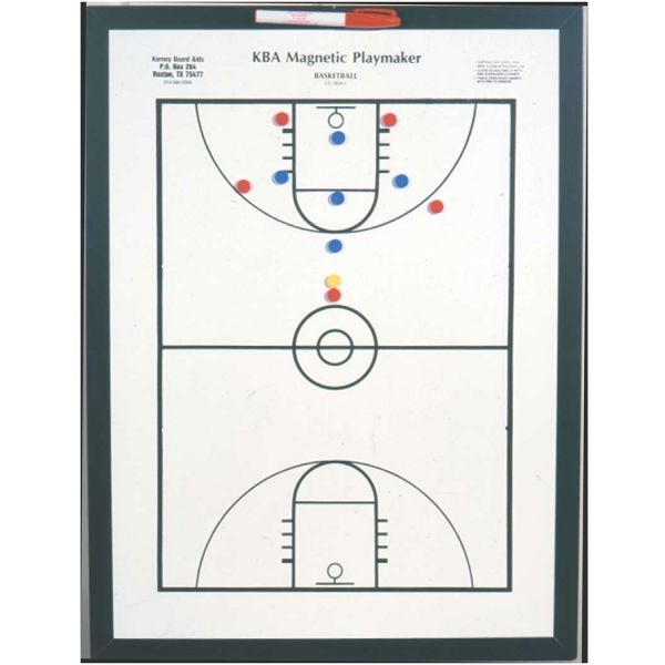 KBA Magnetic Playmaker Basketball Coaching Board, 24"x36"