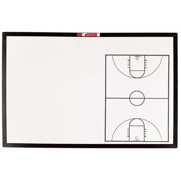 KBA 24"H x 36"W Pre-Game Basketball Playmaker Dry Erase Coaching Board, PGP-1 