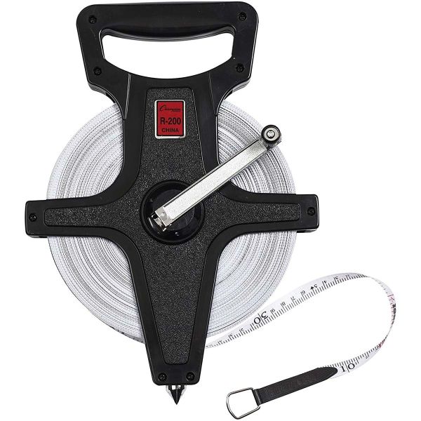 Champion 200'/60M Open Reel Measuring Tape