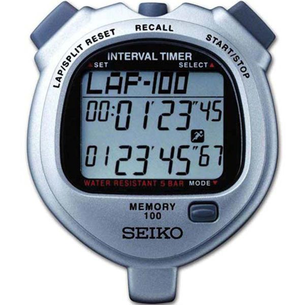 Seiko S057 100 Lap Memory Interval Stopwatch