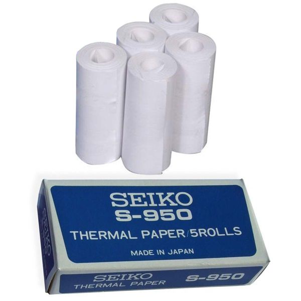 Seiko S950 Thermal Paper Roll for Stopwatch Printer, 5 pk