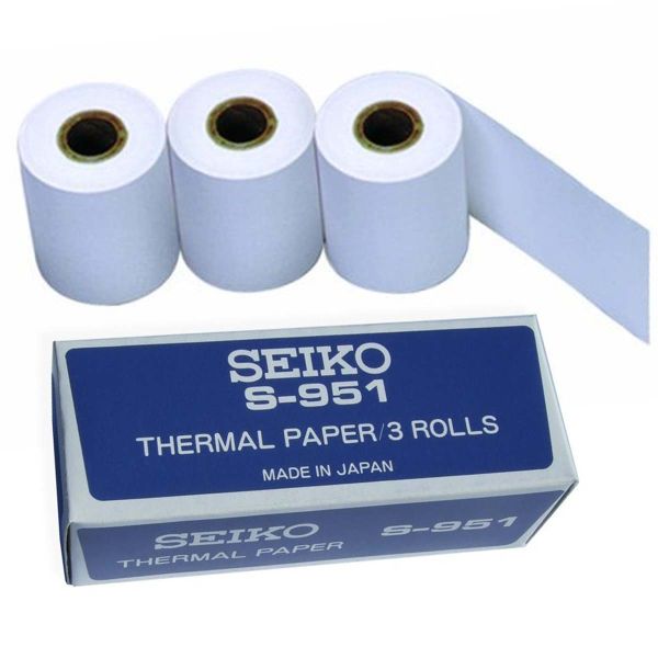 Seiko S951 LARGE Thermal Paper Roll for Stopwatch Printer, 3 pk
