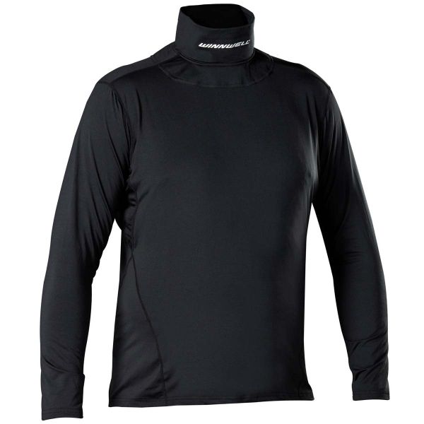 Winnwell Ice Hockey Base Layer Top w/Built In Neck Guard Collar