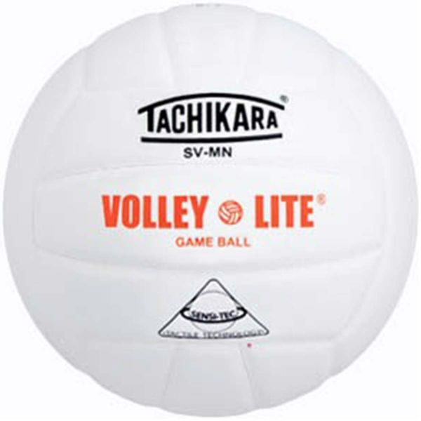 Tachikara SV-MN Volley-Lite Training Volleyball, WHITE