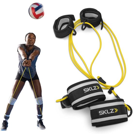 SKLZ Bump-N-Pass Volleyball Trainer with Resistance Bands for Improved Passing Technique 