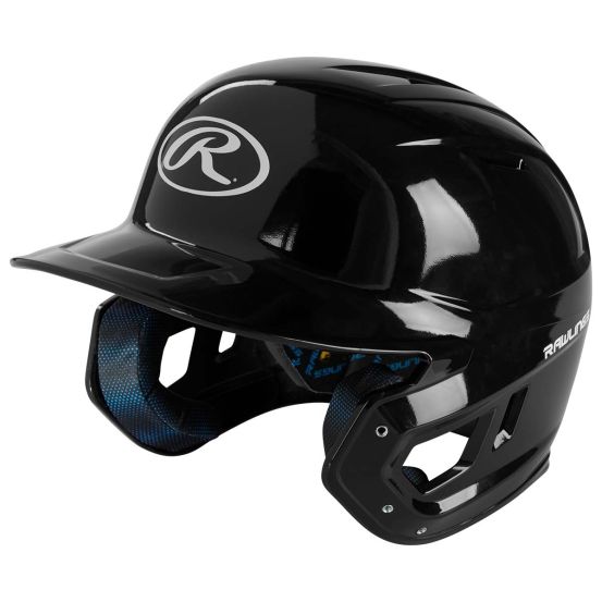 Rawlings Mach Clear Coat Junior Baseball Batting Helmet Black