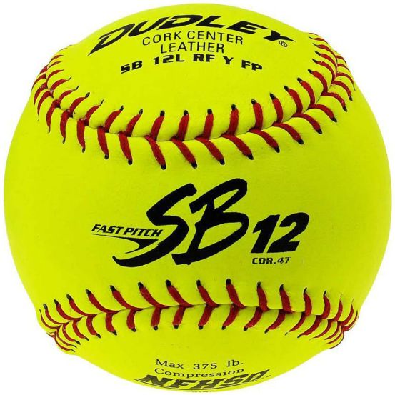 Groups Of 6 Or More BRAND NEW Dudley SB12L 12" Leather Fastpitch Softballs