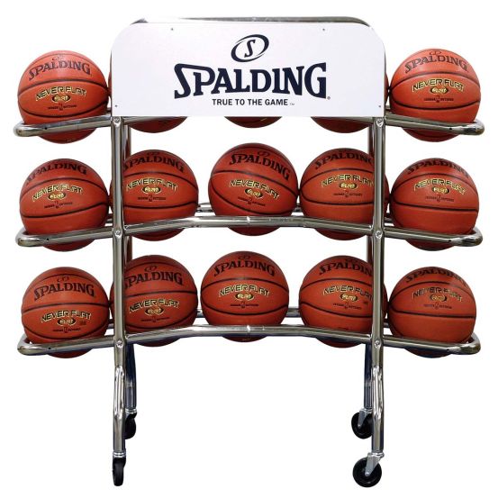Holds 15 Balls Wilson Basketball Storage Cart 