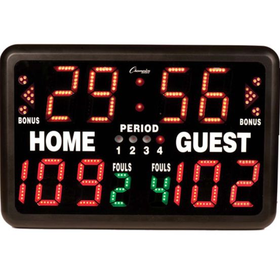 Portable Led Scoreboard Clock Remote Control Digital Electronic Score board 