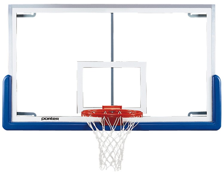 Porter 00204-000 Pro-Strut Glass Basketball Backboard, 42'' x 72
