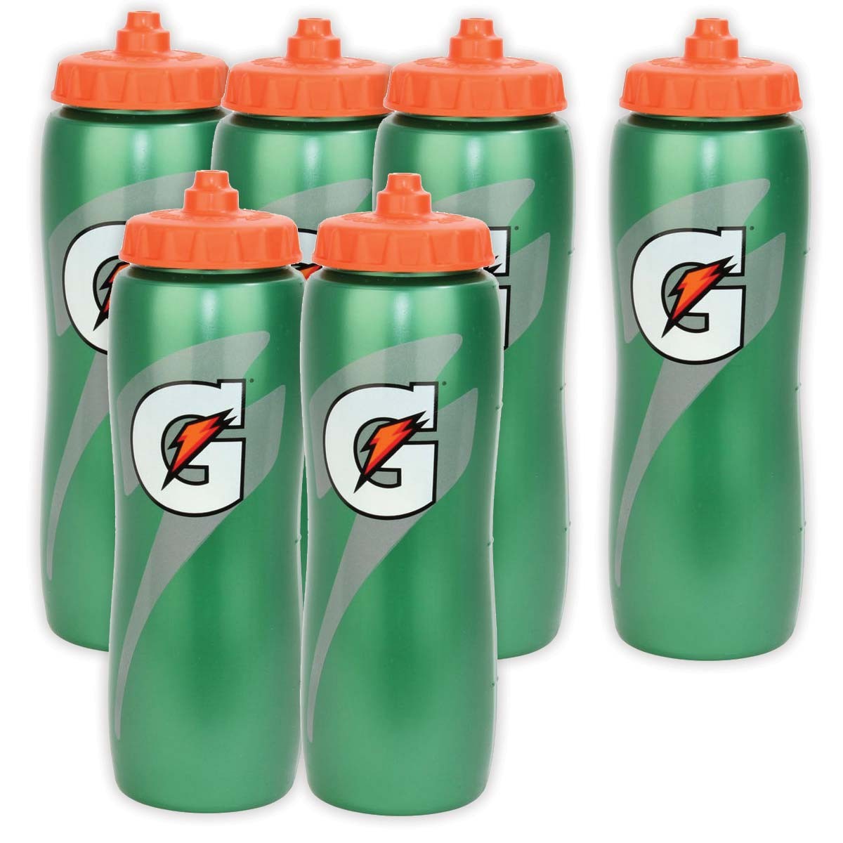 Gatorade Squeeze Bottles (Pack of 6) - A73-555 | Anthem Sports How To Clean Gatorade Squeeze Bottle Top