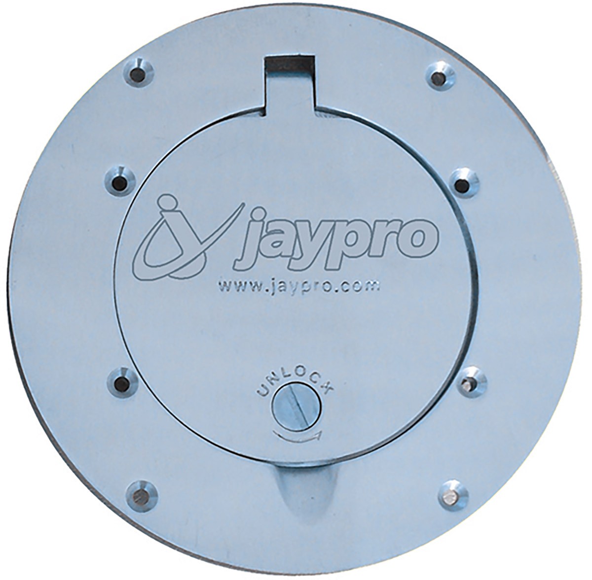 Jaypro 31/2'' dia. Hinged Volleyball Floor Sleeves, PVB75S (pair