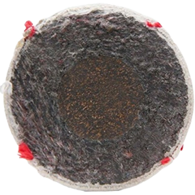 Cork & Rubber Pill Baseball Cross Section