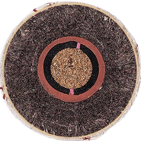 Cushioned Cork Baseball Cross Section