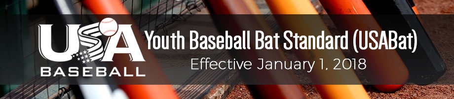 Youth Baseball Bat Standard (USABat) - Effective January, 1 2018