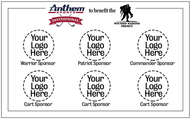 Cart Sinage for the Anthem Sports golf tournament to benefit the Wounded Warrior Project