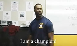 Leland High School JV Football Coach Flowers - I Am A Champion Speech