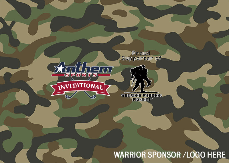 Logoed Pin Flags for the Anthem Sports golf tournament to benefit the Wounded Warrior Project