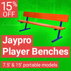 15% off Jaypro Portable Benches