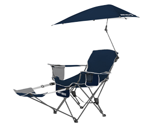 SKLZ Sport-Brella Recliner Folding Chair w/ Umbrella & Footrest