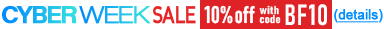 Save 10% sitewide in our Cyber Week Sale. Use promo code: BF10